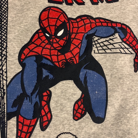 NWT Boys Gap Spider-Man Crew Sweatshirt - size XL (12) - Picture 6 of 11